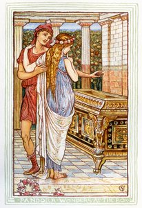 De doos van Pandora door Walter Crane